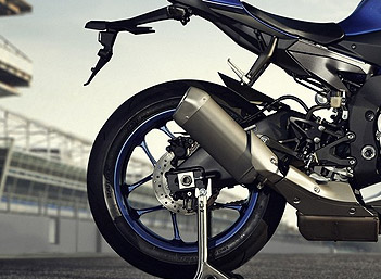 motorcycle YZF-R1 blue-gray