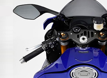 motorcycle YZF-R1 blue-gray