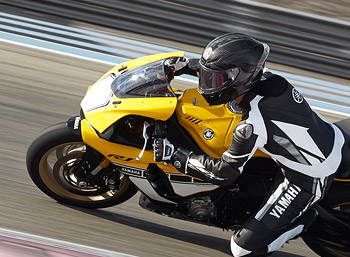 motorcycle YZF-R1 yellow-black